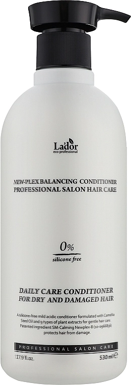 Кондиціонер балансуючий безсиліконовий - La'dor Newplex Balancing Conditioner, 530 мл - фото N1