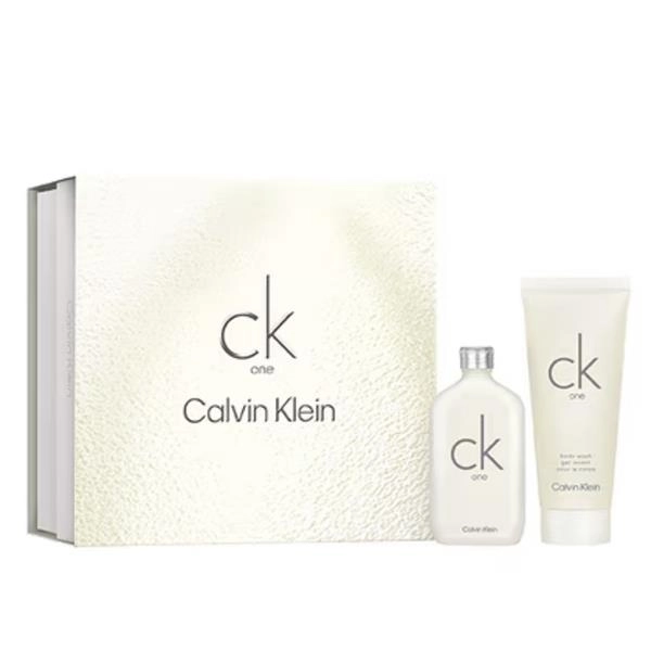 Парфюмированный набор унисекс - Calvin Klein CK One, (edt/50ml + sh/g/100ml) - фото N1