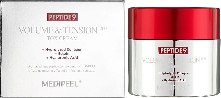 Ліфтинг-крем для обличчя із пептидами та матриксилом - Medi peel Peptide 9 Volume Tension Tox Cream PRO, БЕЗ КОРОБКИ, 50 мл - фото N2