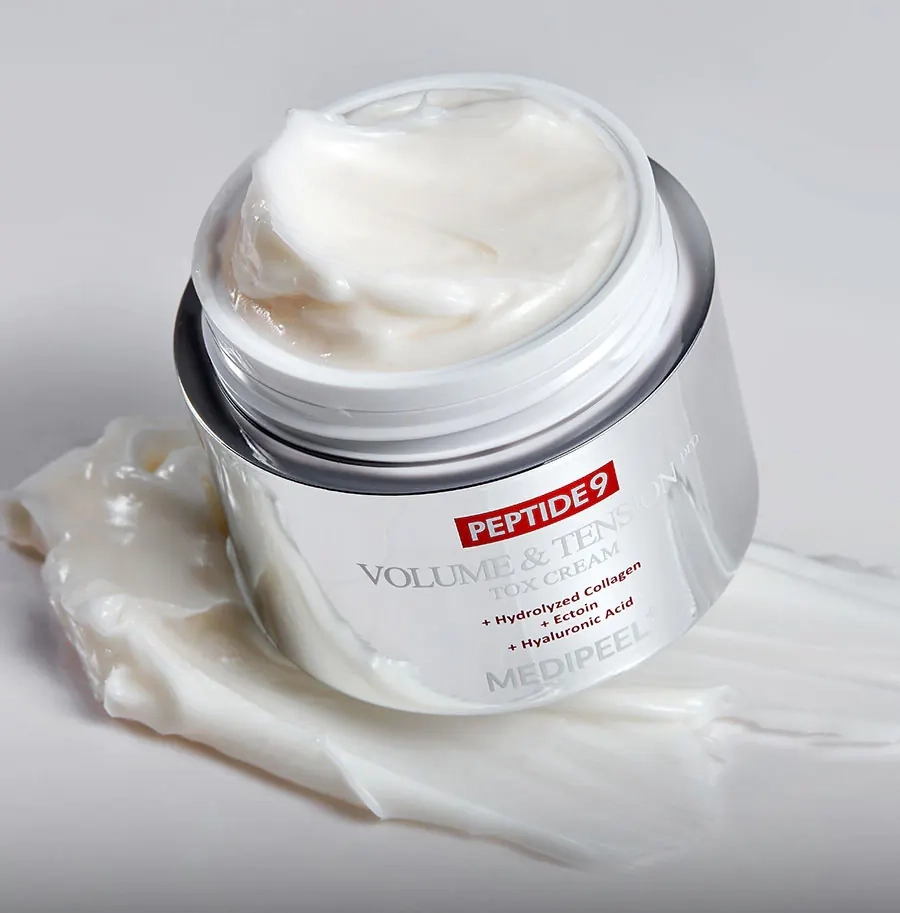 Ліфтинг-крем для обличчя із пептидами та матриксилом - Medi peel Peptide 9 Volume Tension Tox Cream PRO, БЕЗ КОРОБКИ, 50 мл - фото N4