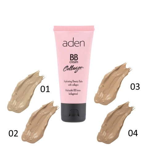 Aden BB Cream Collagen - Aden Cosmetics Aden BB Cream Collagen, 01 - Слоновая кость - фото N2