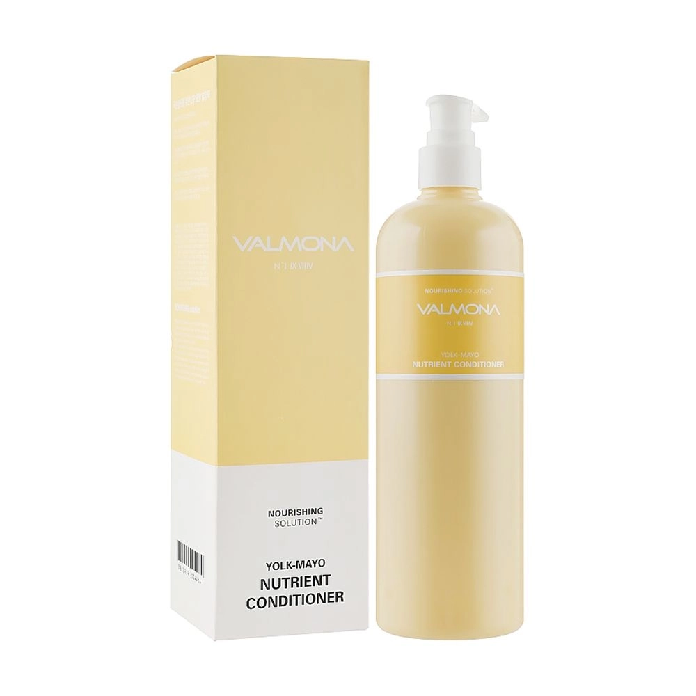 Живильний кондиціонер для волосся з яєчним жовтком - Valmona Nourishing Solution Yolk-Mayo Nutrient Conditioner, 480 мл, БЕЗ або ПРИМ'ЯТА КОРОБКА - фото N5