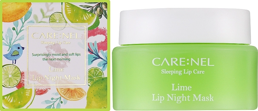 Маска зволожуюча для губ з ароматом лайма - Carenel Lime Lip Night Mask, 23 г - фото N2