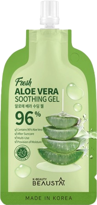 Успокаивающий универсальный гель с алое вера - BEAUSTA Fresh Aloe Vera Soothing Gel, 20 мл - фото N1