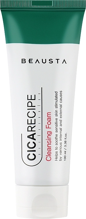 Пенка для умывания с центеллой - BEAUSTA Cicarecipe Cleansing Foam, 100 мл - фото N1