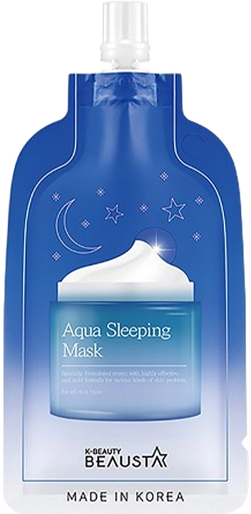 Ночная увлажняющая маска для лица - BEAUSTA Aqua Sleeping Mask, 15 мл - фото N1