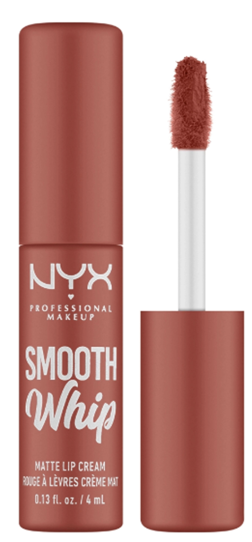 Жидкая матовая помада-крем для губ - NYX Professional Makeup Smooth Whip Matte Lip Cream, 04 - Teddy Fluff - фото N1