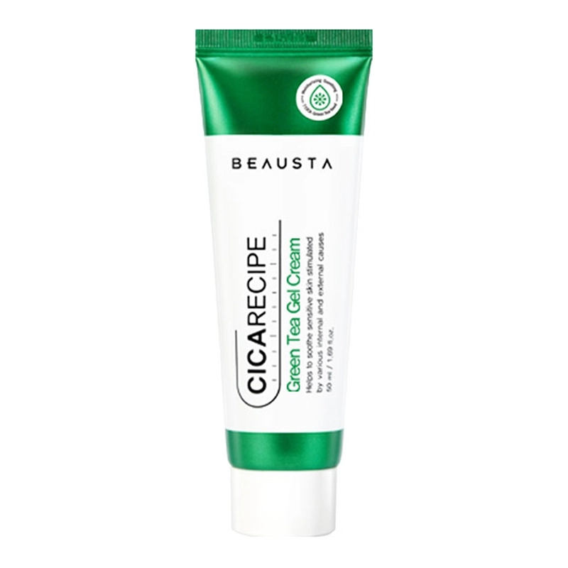 Крем-гель для лица с зеленым чаем - BEAUSTA Green Tea Active Gel Cream, 50 мл - фото N1