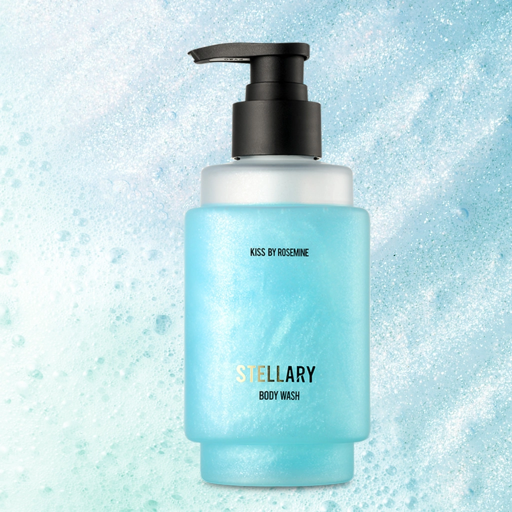 Гель для душу парфумований із шиммером КВІТКОВО-ДЕРЕВНИЙ - Kiss by Rosemine Stellary Body Wash HOPE, 300 мл - фото N2