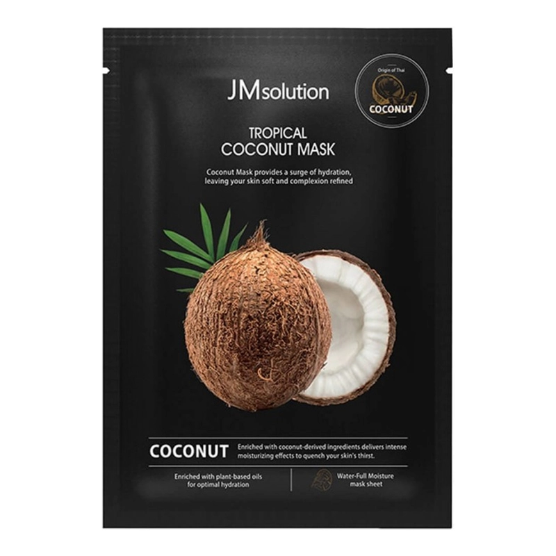 Тканинна маска з екстрактом кокосу - JMsolution Tropical Coconut Mask, 1 шт - фото N1