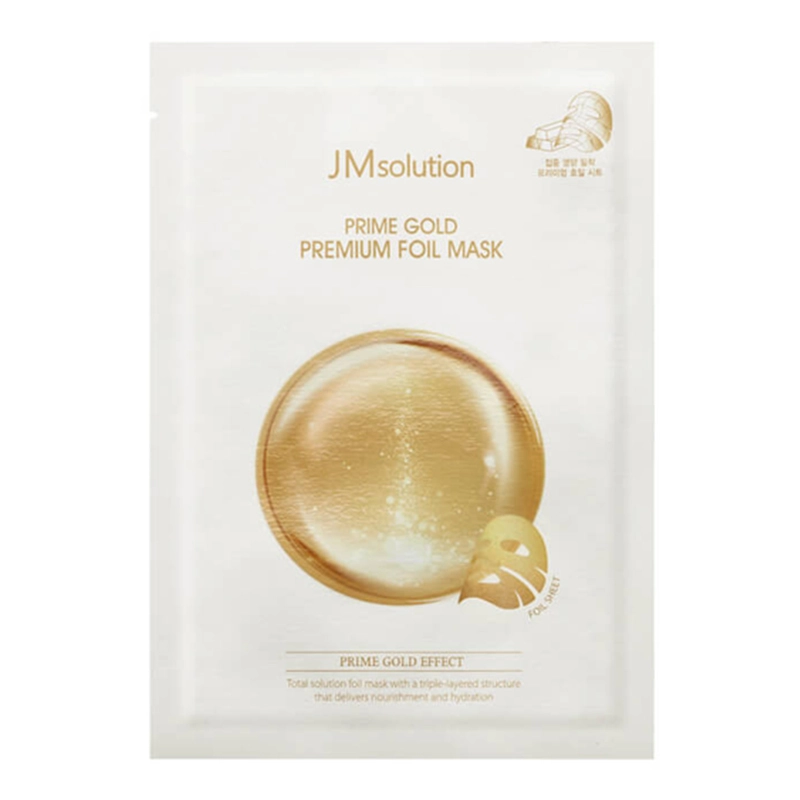 Тканинна маска із золотом - JMsolution Prime Gold Premium Foil Mask, 1 шт - фото N1