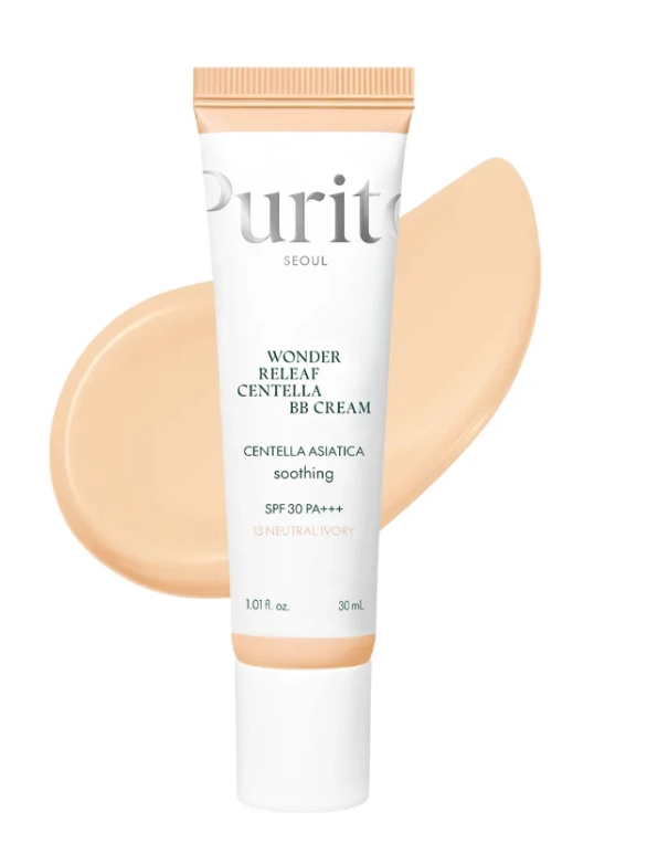 ВВ-крем із екстрактом центелли - PURITO Seoul Wonder Releaf Centella BB Cream, №13 Neutral Ivory, 30 мл - фото N1