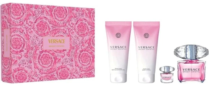 Набір парфумований для жінок - Versace Bright Crystal, edt/90ml + b/lot100 ml + sh/gel/100ml + edt/5ml - фото N1