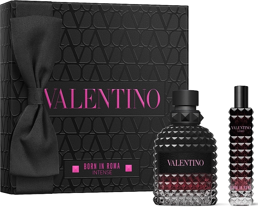 Набір парфумований для чоловіків - Valentino Uomo Born in Roma Intense, edp/50ml + edp/15ml - фото N1