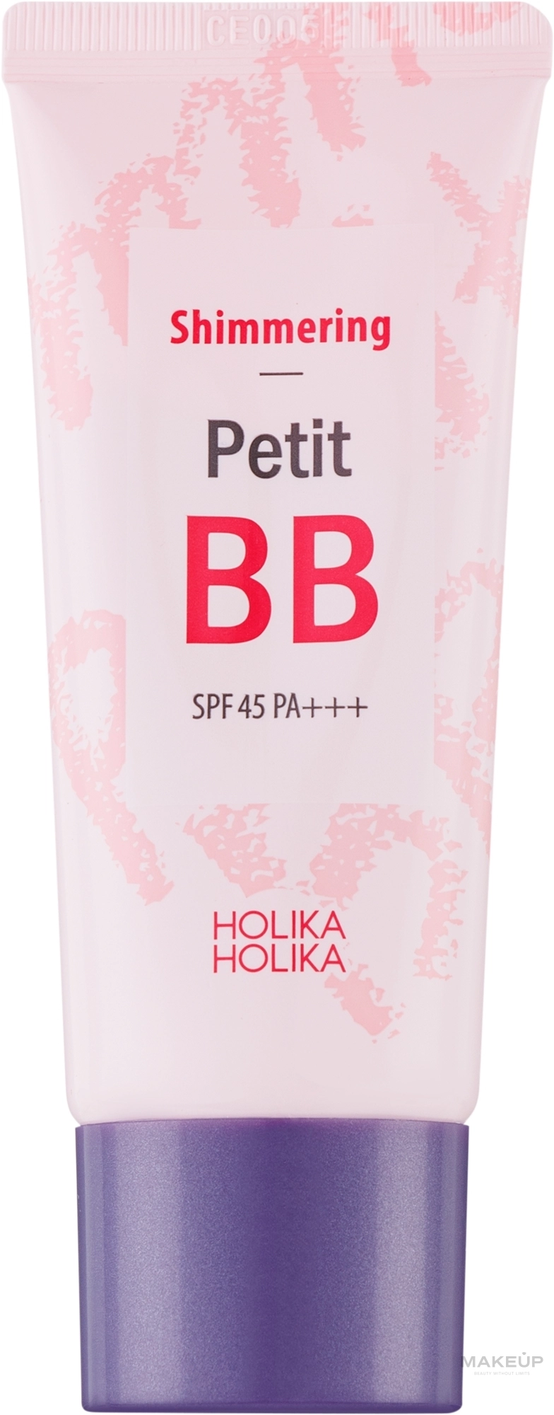 BB-Cream для лица сияющий - Holika Holika Shimmering Petit BB Cream SPF45, 30 мл - фото N1