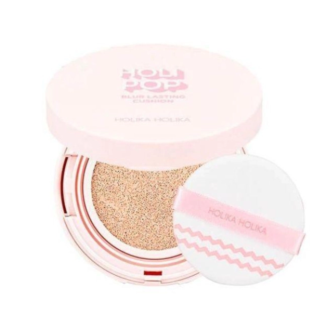 Матирующий кушон для лица - Holika Holika Holi Pop Blur Lasting Cushion, 02 Pink Blur, 13 г - фото N1