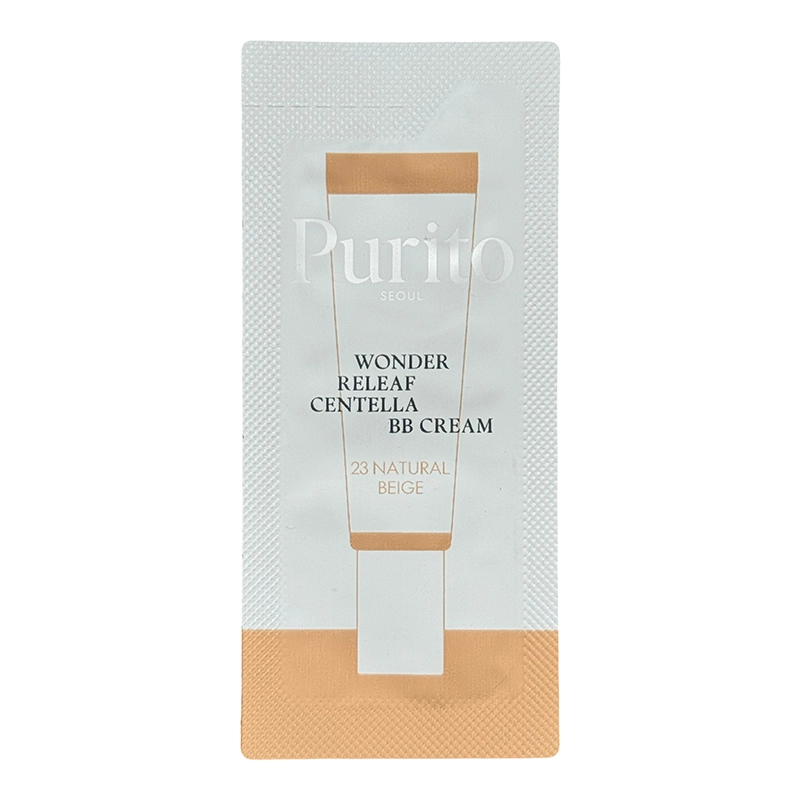 ВВ-крем с экстрактом центеллы - PURITO Seoul Wonder Releaf Centella BB Cream, №23 Natural Beige, 1 мл (пробник) - фото N1