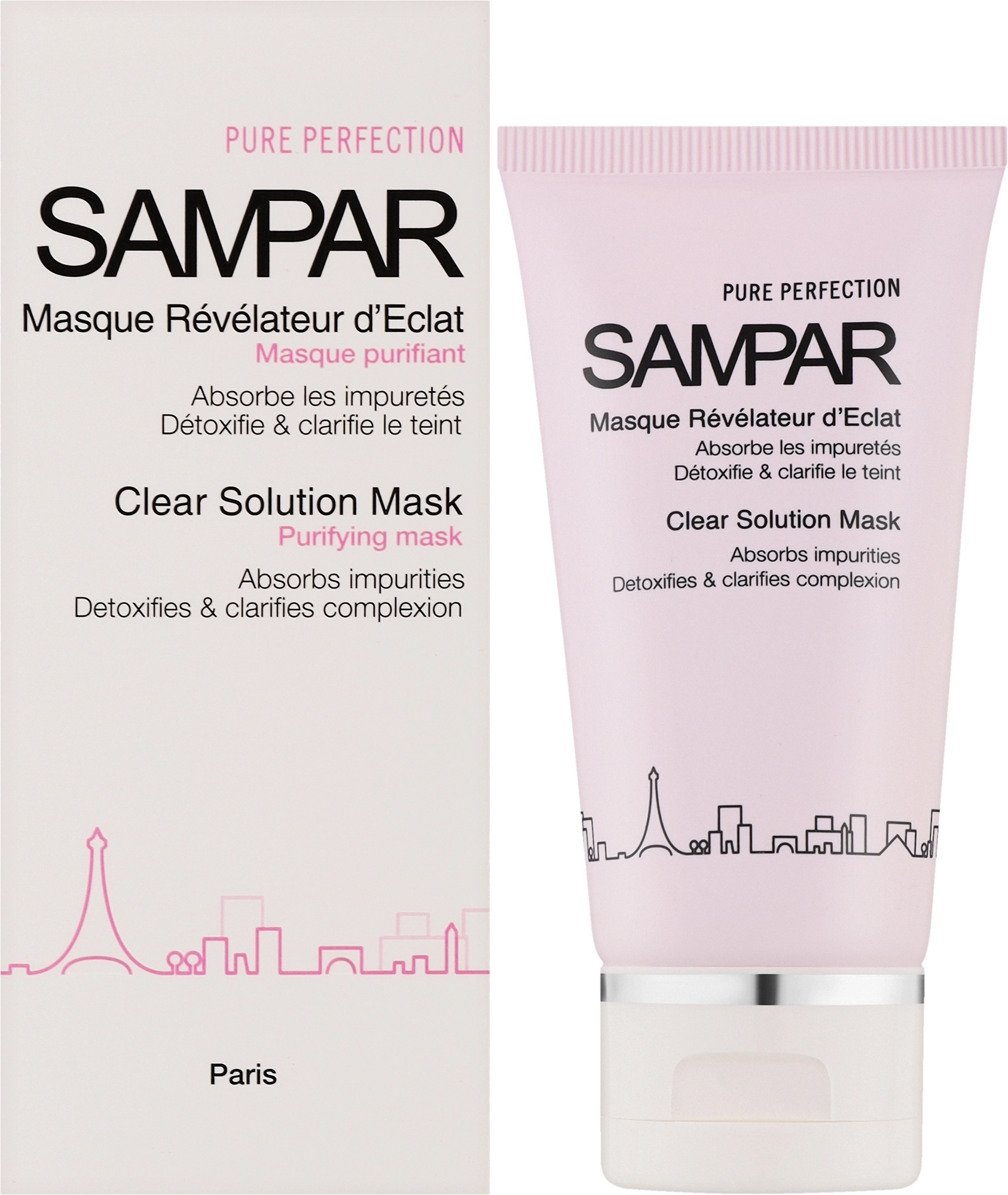 Очищающая маска для жирной и комбинированной кожи - Sampar Clear Solution Mask, 50 мл - фото N1