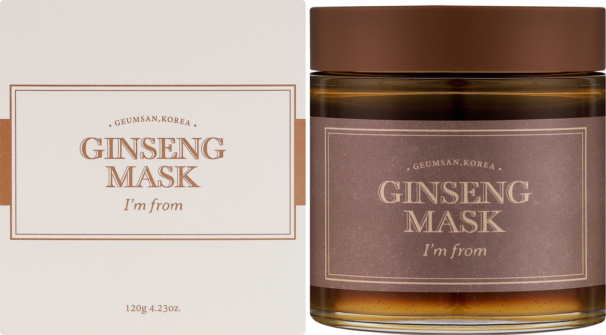 Маска антивозрастная с женьшенем - I'm From Ginseng Mask, 120 г - фото N2