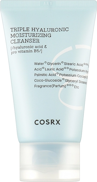 Зволожувальна пінка для вмивання - CosRX Hydrium Triple Hyaluronic Moisture Cleanser, 50ml - фото N1