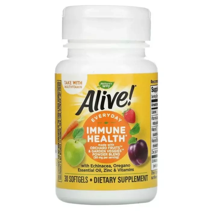 Здоровый иммунитет - Nature's Way Alive! Immune Health, 30 гелевих капсул - фото N1