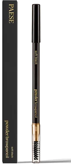 Тіні-олівець для брів - Paese Powder Browpencil, Soft Black - фото N2