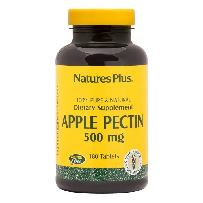 Яблучний Пектин - NaturesPlus Apple Pectine, 500 мг, 180 таблеток - фото N1