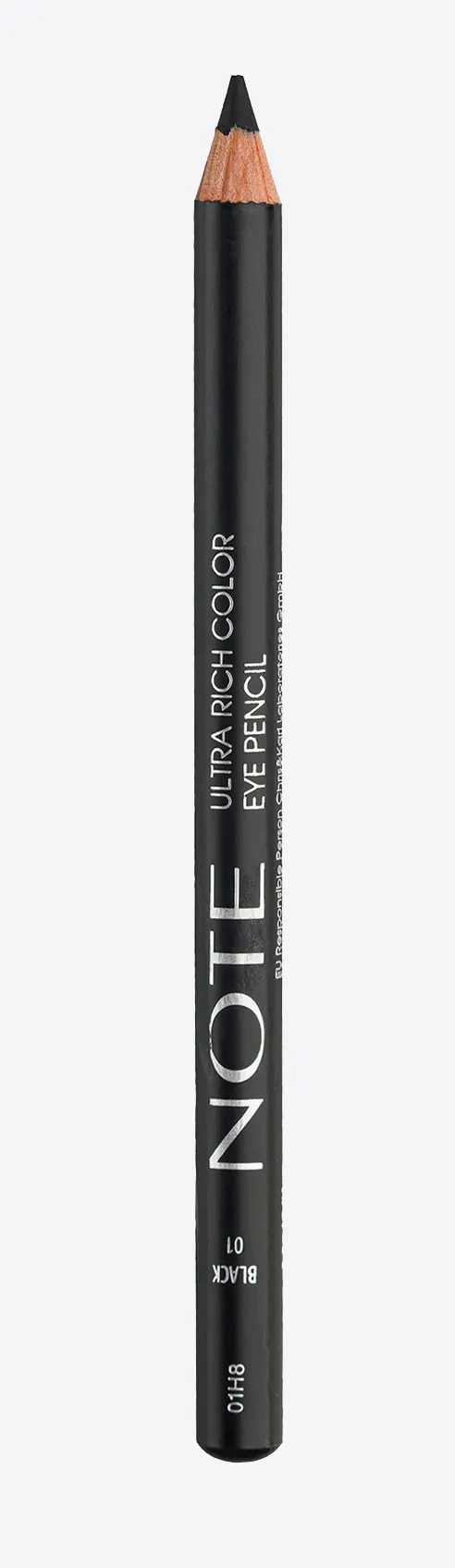 Ультранасичений олівець для очей - Note Ultra Rich Color Eye Pencil, 01 - Black - фото N2
