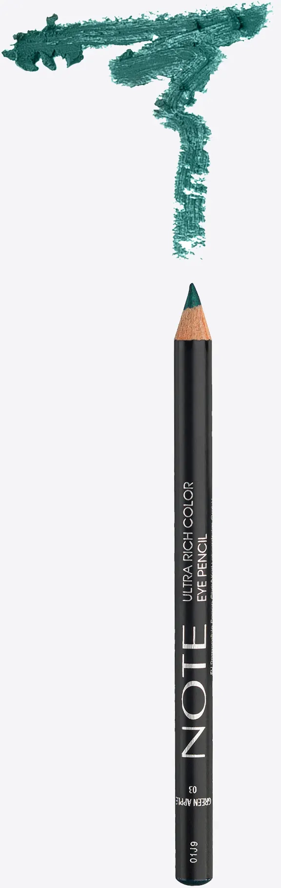 Ультранасичений олівець для очей - Note Ultra Rich Color Eye Pencil, 03 - Green Apple - фото N1