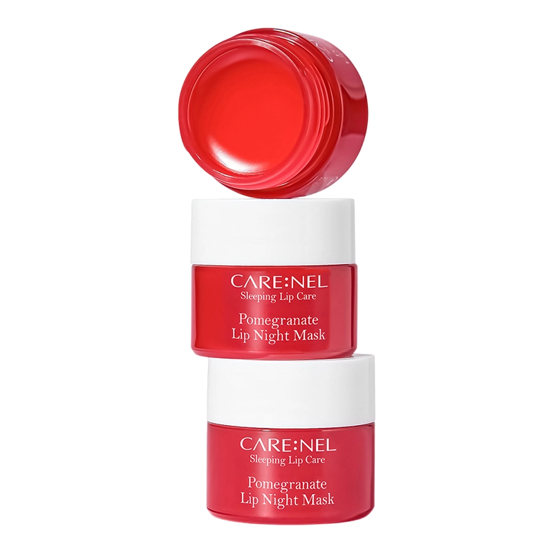 Ночная маска для губ "Гранат" - Carenel Pomegranate Lip Night Mask, 3*5 г - фото N1