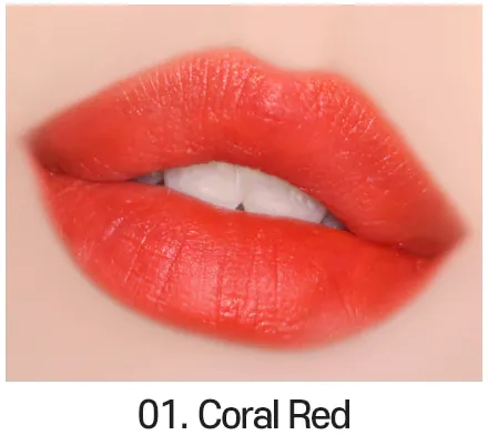 Тинт для губ - Carenel Ruby Airfit Velvet Tint, 01 (CORAL RED), 4.5 г - фото N3