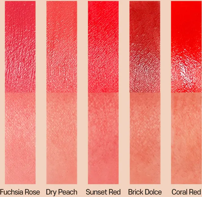 Тинт для губ - Carenel Ruby Airfit Velvet Tint, 03 (SUNSET RED), 4.5 г - фото N4