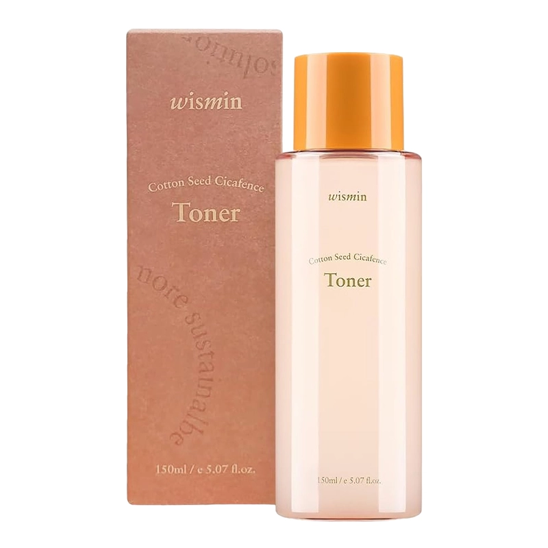 Тонер успокаивающий с экстрактом семян хлопка - Wismin Cotton Seed Cicafence Toner, 150 мл - фото N1