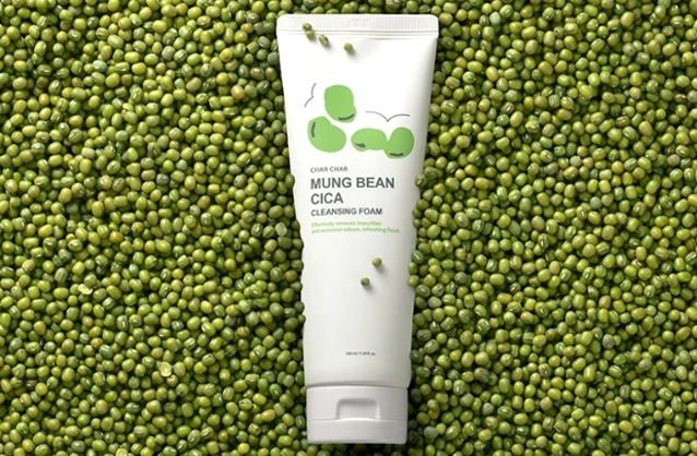 Пінка для вмивання - Char Char Mung Bean Cica Cleansing Foam, 220 мл - фото N4