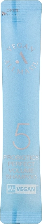 Шампунь с пробиотиками для объема волос - Allmasil 5 Probiotics Perfect Volume Shampoo, 8 мл - фото N1
