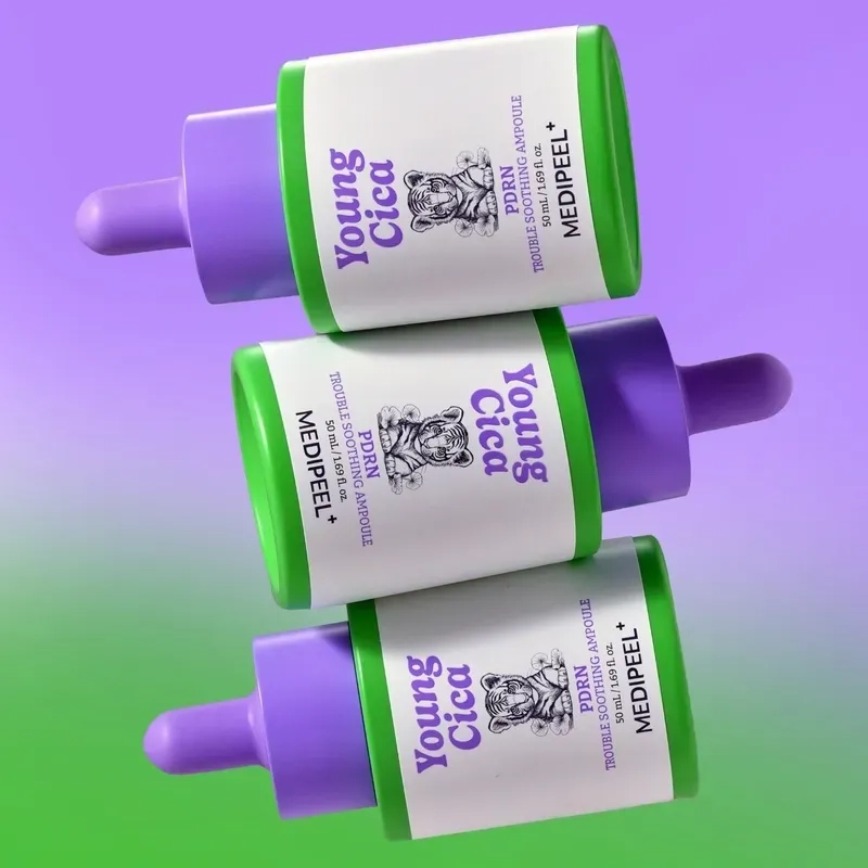 Сироватка заспокійлива з центеллою та PDRN - Medi peel Young Cica PDRN Trouble Soothing Ampoule, 50 мл - фото N2