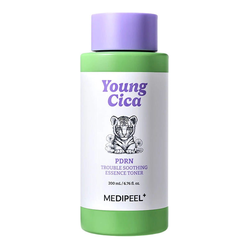 Тонер-есенція заспокійлива з центеллою та PDRN - Medi peel Young Cica PDRN Trouble Soothing Essence Toner, 200 мл - фото N1