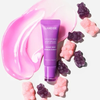 Бальзам для губ сияющий в тубе "Мармеладный мишка" - Laneige Lip Glowy Balm Gummy Bear, 10 г - фото N3