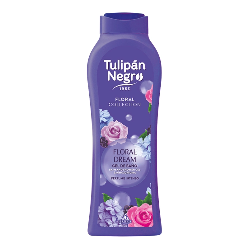 Гель для душа парфюмированный ЦВЕТОЧНЫЕ МЕЧТЫ - Tulipan Negro FLORAL, 650 мл - фото N1
