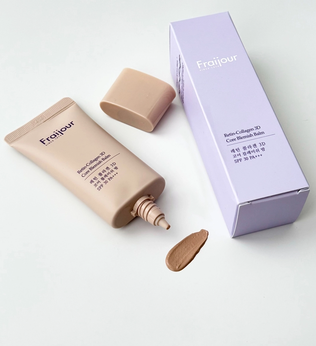 Лёгкий ВВ-крем с коллагеном и ретинолом - Fraijour Retin-Collagen 3D Core Blemish Balm SPF 30 PA+++, 2 мл - фото N3
