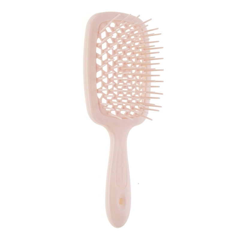 Гребінець для волосся - Janeke SMALL SUPER BRUSH, пудровий з пудровим, маленький - фото N1
