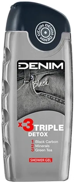 DENIM Чоловічий гель для душу Black Shower Gel Бадьорливий, 250 мл - фото N1