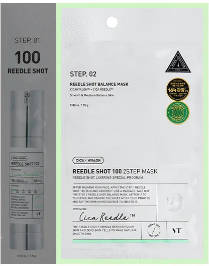 Шаг 2 двухэтапной маски VT Cosmetics REEDLE SHOT 100 2-STEP MASK