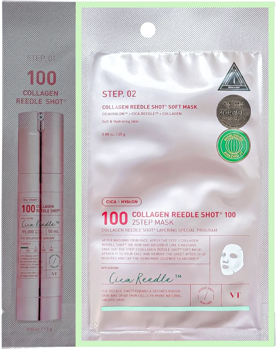 Крок 2 двоетапної маски VT Cosmetics Collagen Reedle Shot 100 2-Step Mask