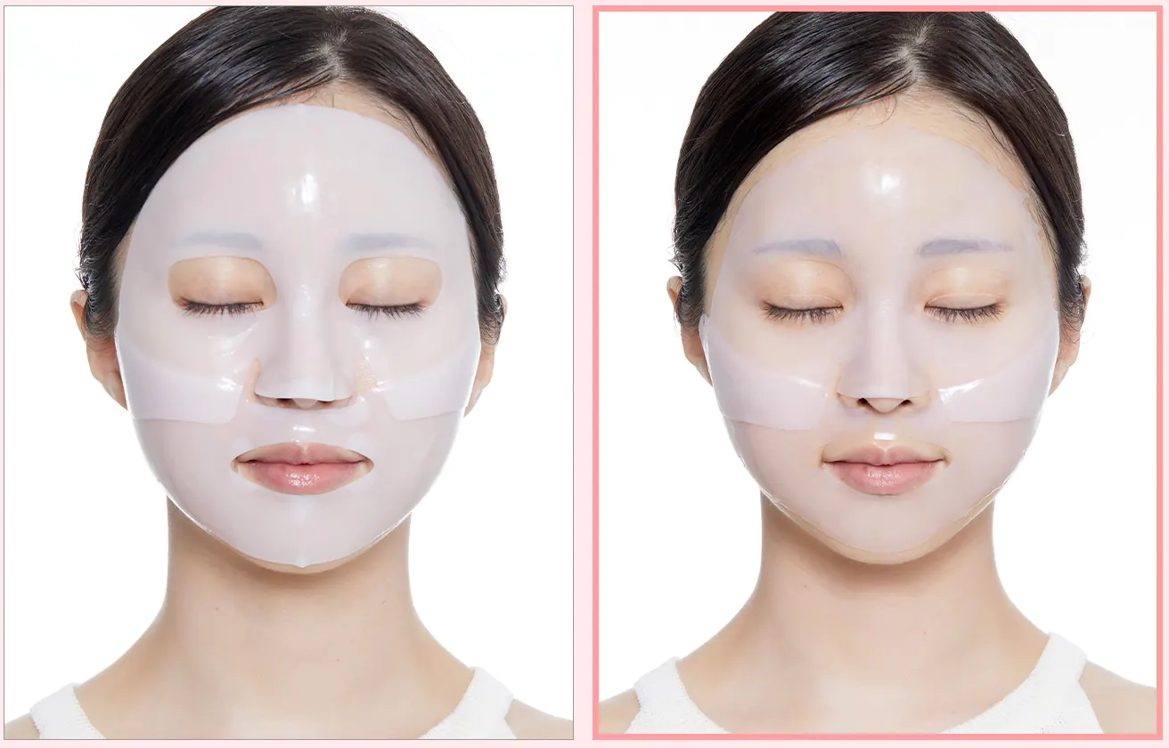 Висихання гідрогелевої маски VT Cosmetics Collagen Reedle Shot 100 2-Step Hydrogel Mask