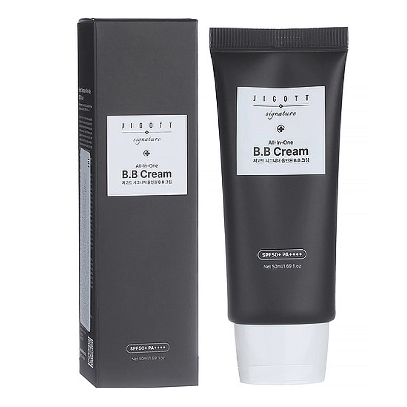 BB-крем для обличчя сонцезахисний - Jigott Signature All In One B.B Cream SPF50+, 50 мл - фото N1
