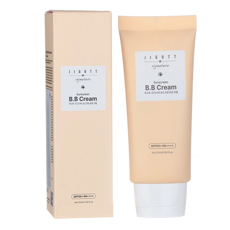 Солнцезащитный BB крем для лица - Jigott Signature Sunscreen B.B Cream SPF 50+, 50 мл - фото N1