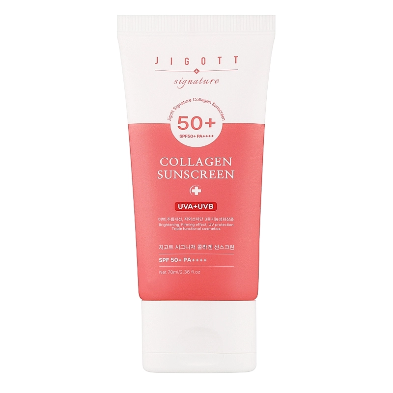 Сонцезахисний крем з колагеном - Jigott Signature Collagen Sunscreen SPF50+,, 50 мл - фото N1