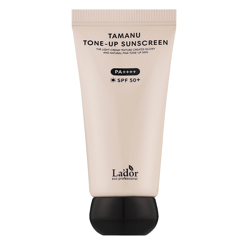 Сонцезахисний освітлюючий крем з маслом таману - La'dor СолнTamanu Tone-up Sunscreen SPF 50+, 50 мл - фото N2