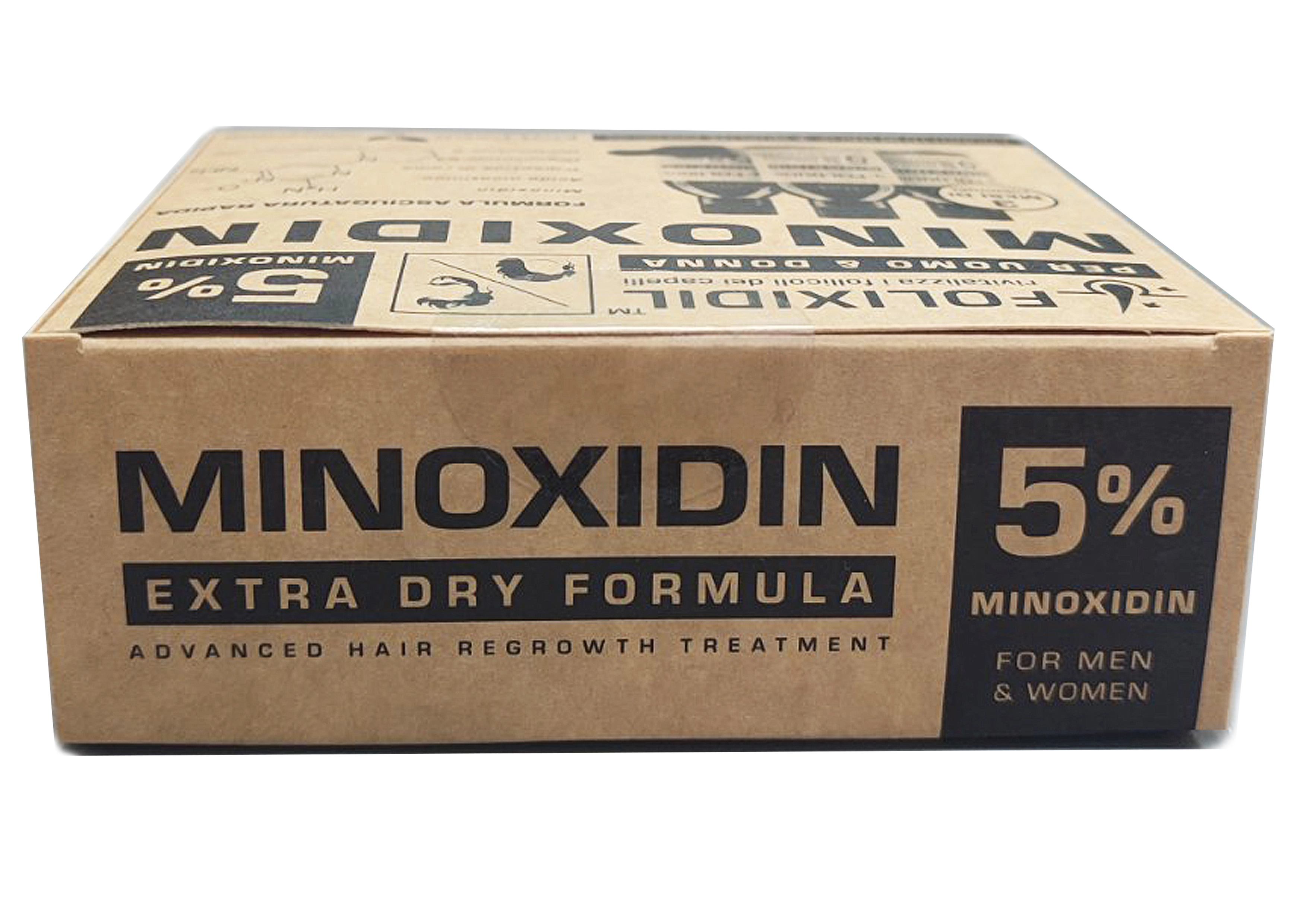 Набор лосьонов против выпадения волос c миноксидилом 5% на 3 месяца - FOLIXIDIL 5% Set - Minoxidin for Men and Women, 60 мл, 3 шт - фото N3